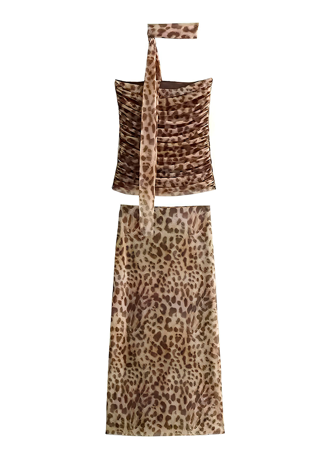 Conjunto de Top e Saia de Onça - Leopard