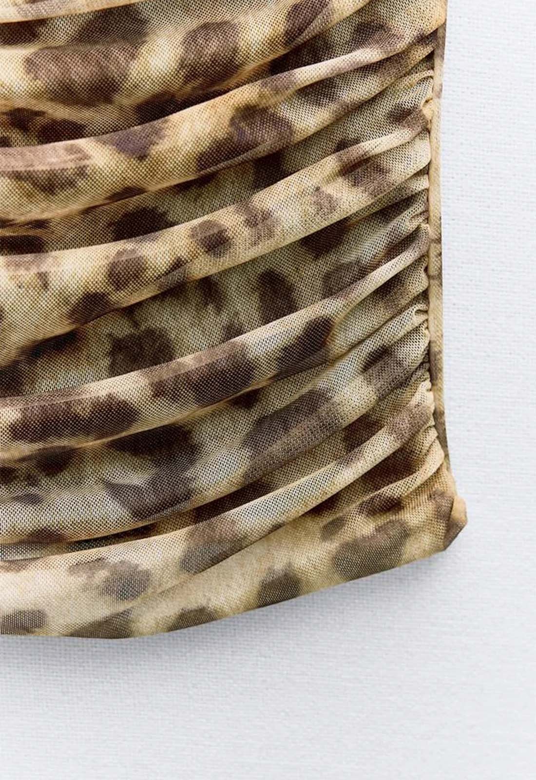 Conjunto de Top e Saia de Onça - Leopard