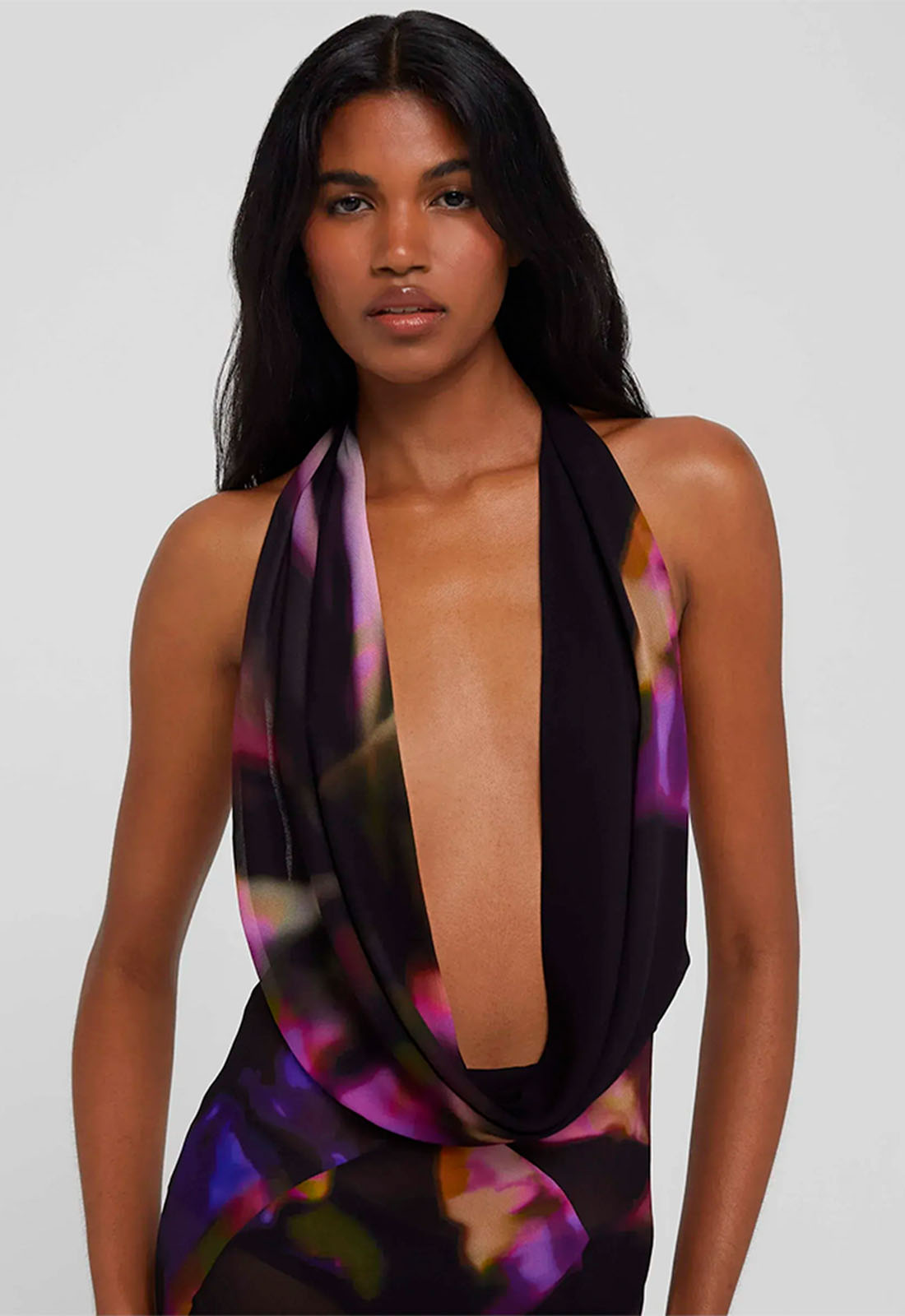 Vestido de Tule Estampado - Spain