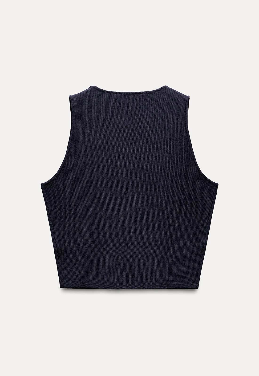 Top Cropped Clássico com Botões - Elise