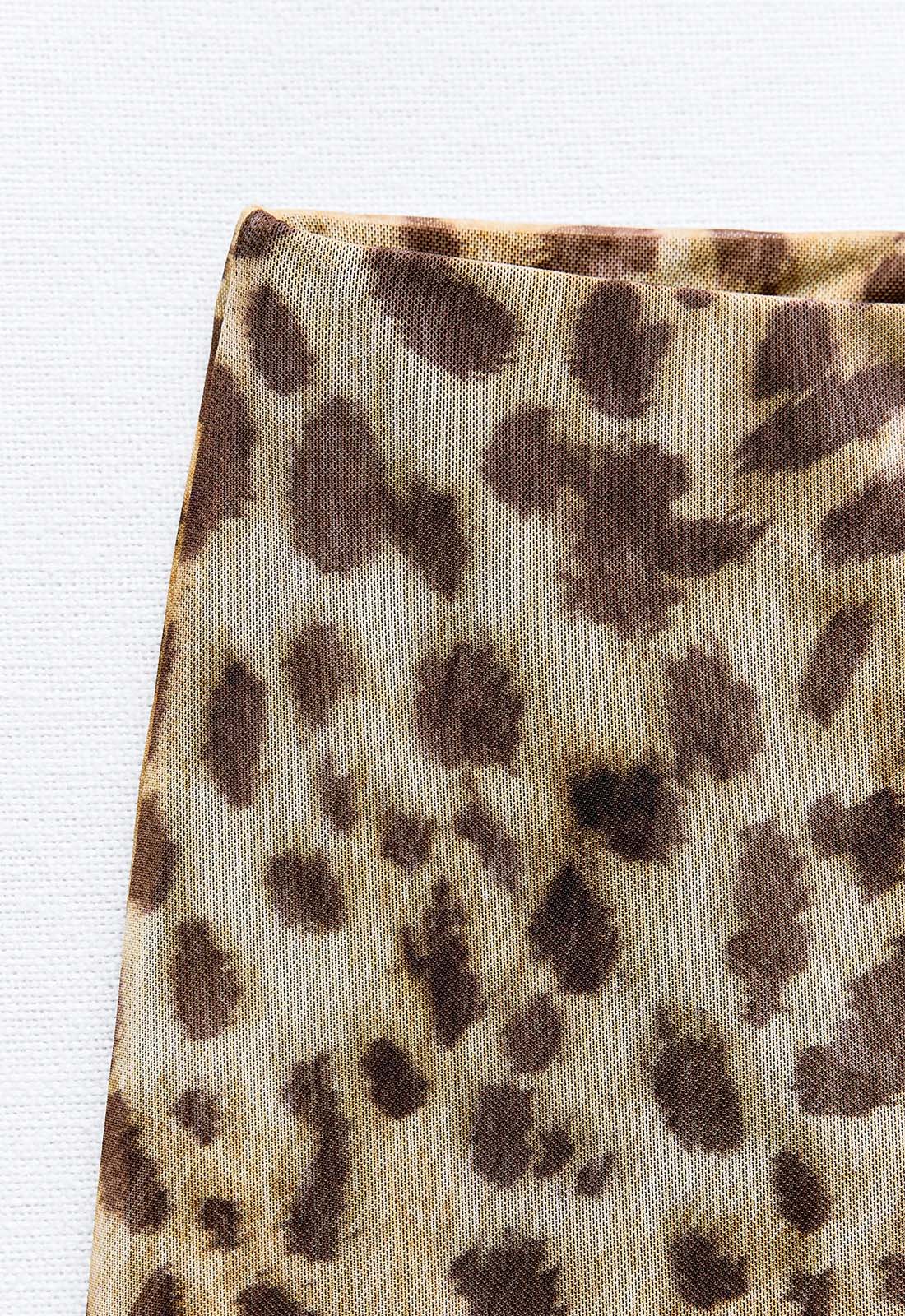 Conjunto de Top e Saia de Onça - Leopard