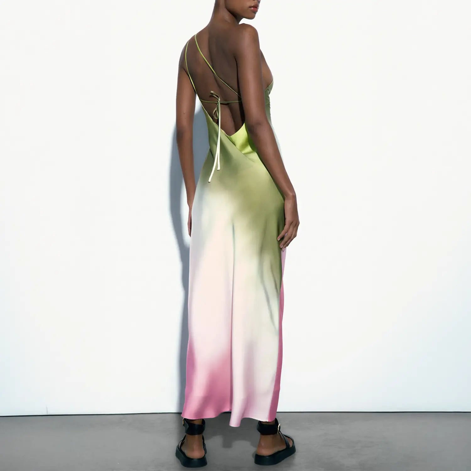 Vestido de Cetim Tie-Dye - Vienna