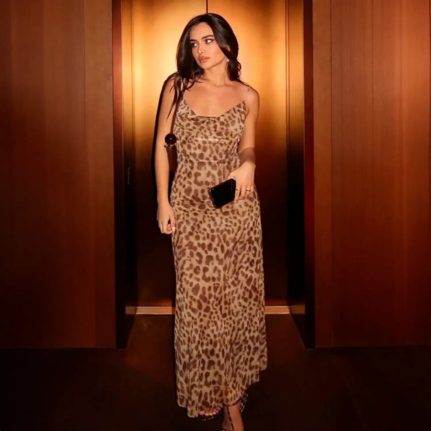 Vestido Estampado de Onça - Ounce