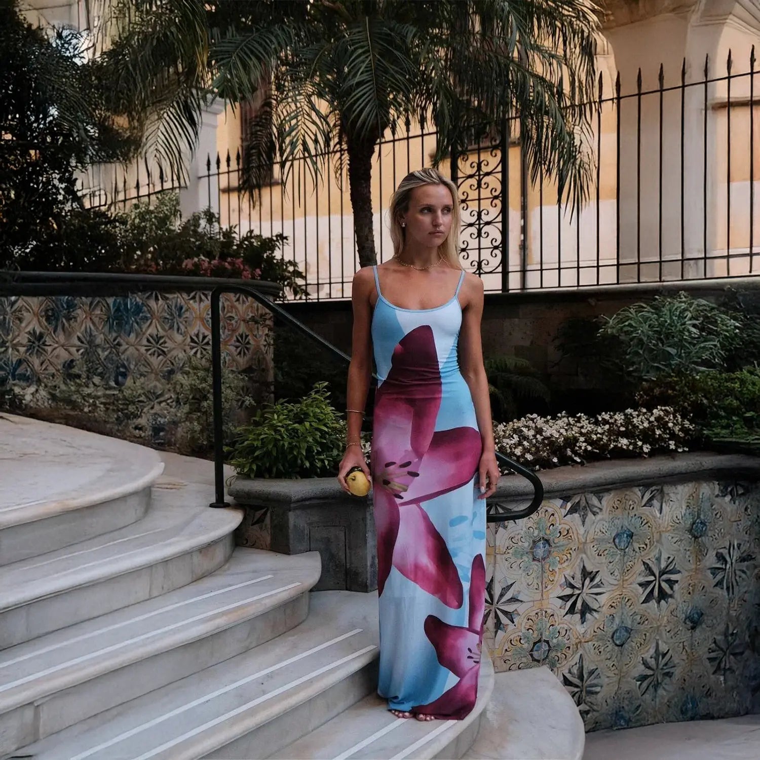 Vestido Floral Estampado - Bluefin