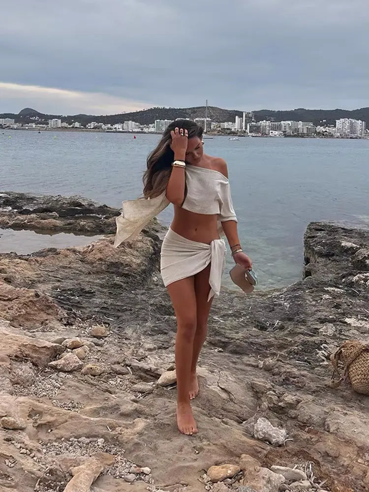 Conjunto de Top Flare e Saia - Matira