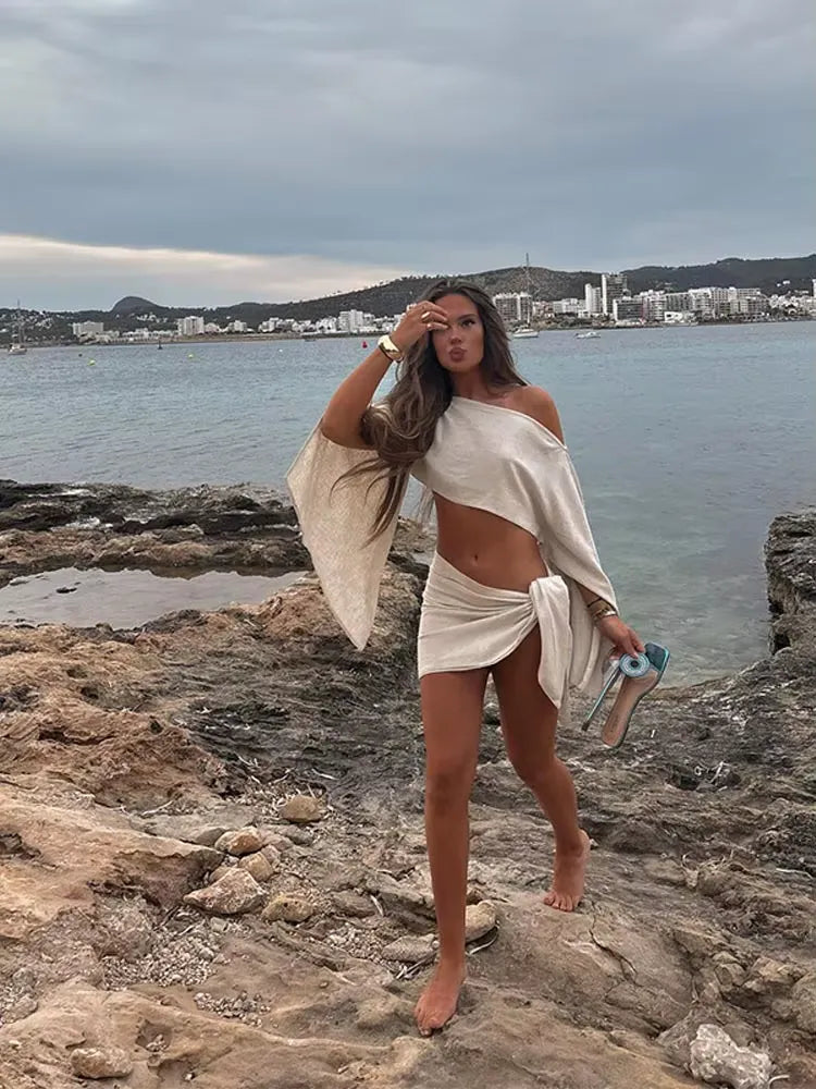Conjunto de Top Flare e Saia - Matira