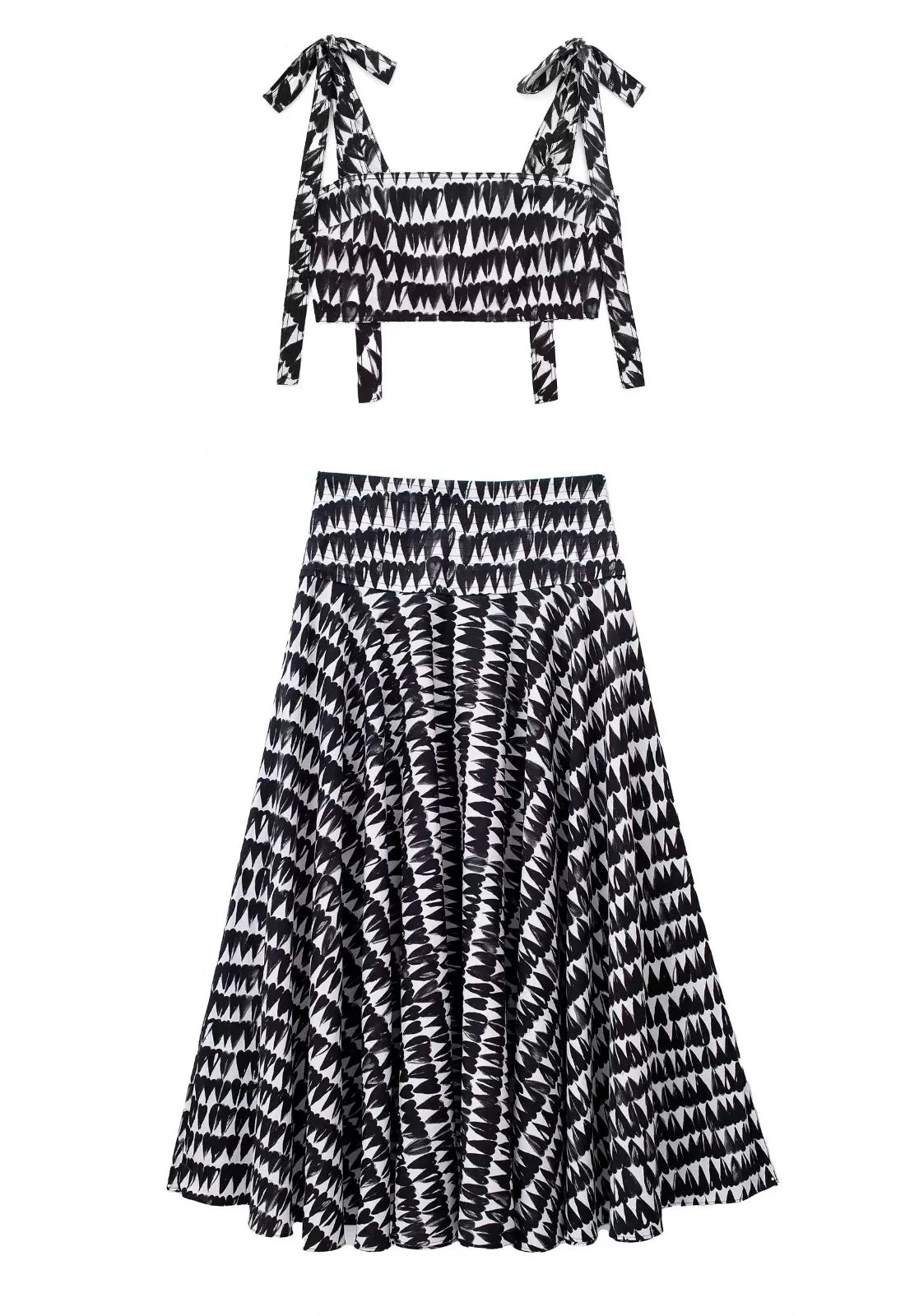 Conjunto Atins - Top e Saia Estampada