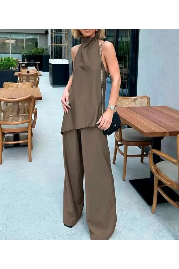 Conjunto de Blusa e Calça Vintage - Mallorca