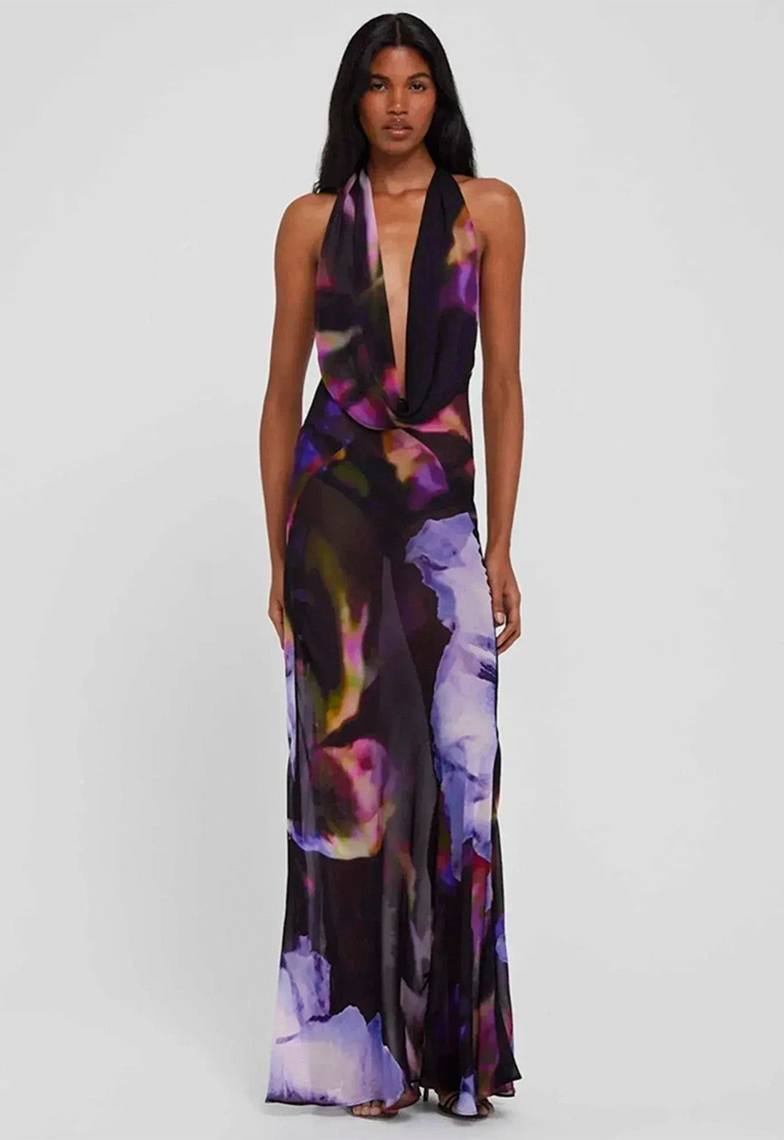 Vestido de Tule Estampado - Spain