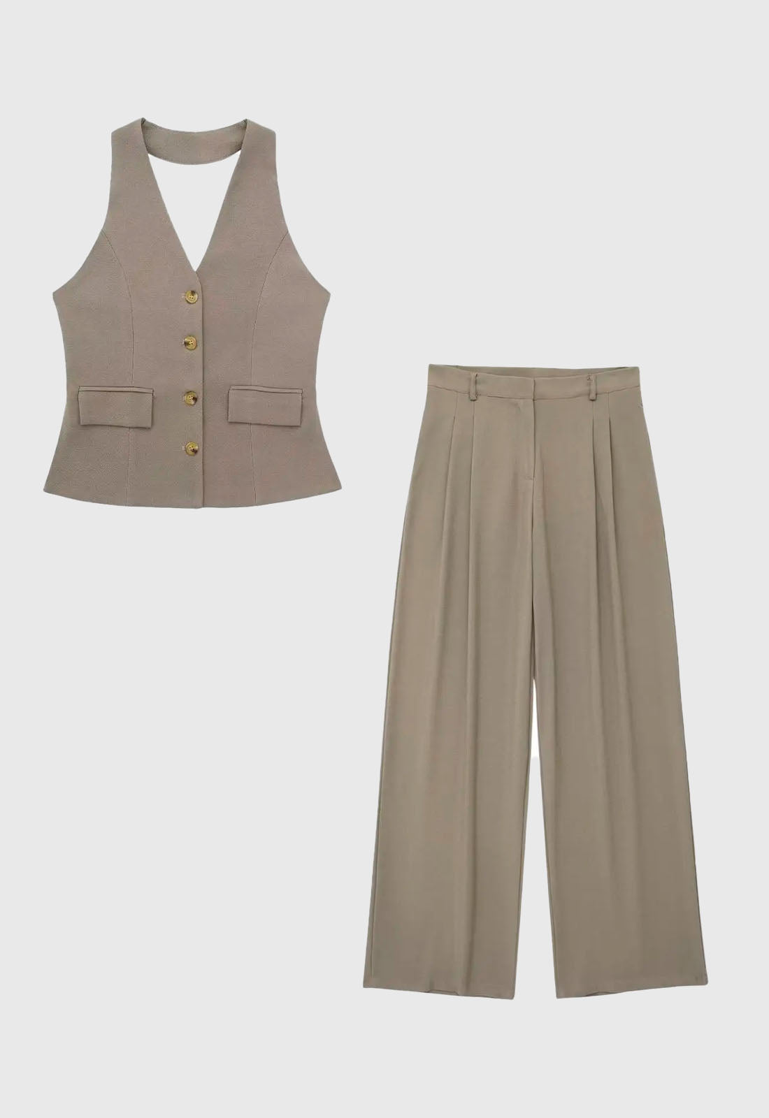 Conjunto Vintage com Gola Única - Edinburgh