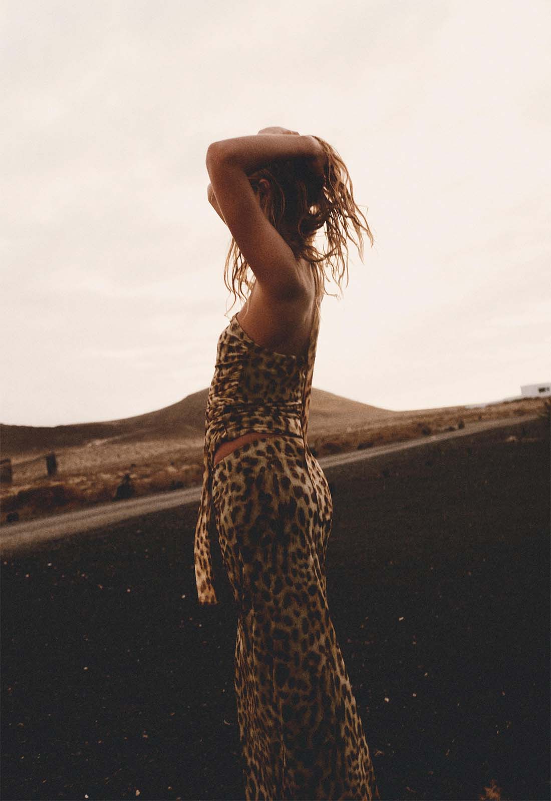Conjunto de Top e Saia de Onça - Leopard