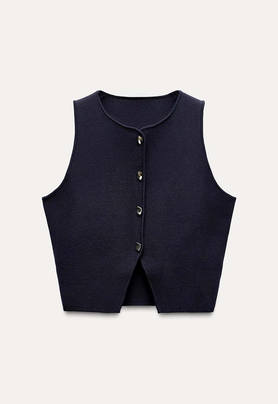 Top Cropped Clássico com Botões - Elise