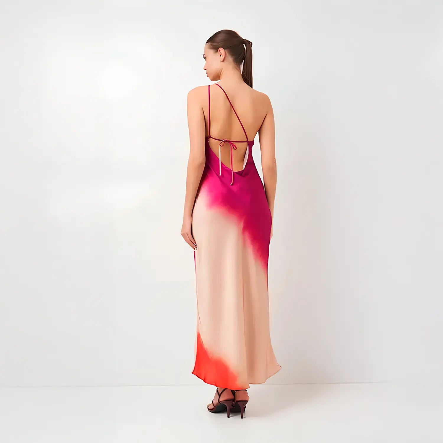 Vestido de Cetim Tie-Dye - Vienna