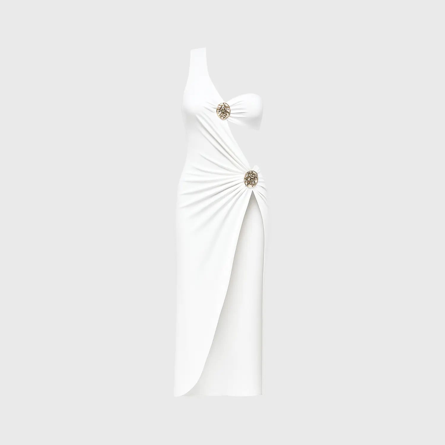 Conjunto de Biquíni e Vestido com Detalhe Dourado - Tulum