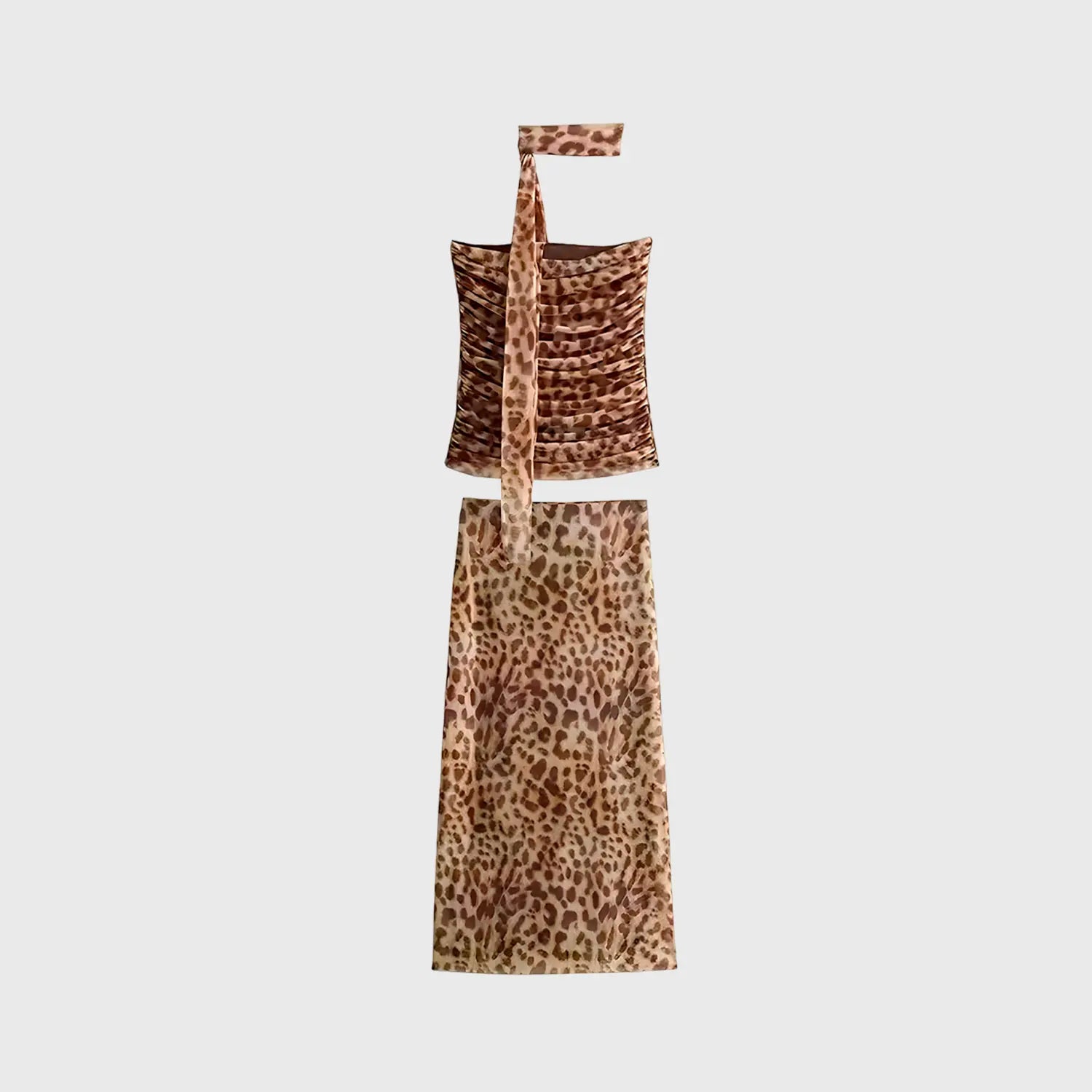 Conjunto de Top e Saia de Onça - Leopard