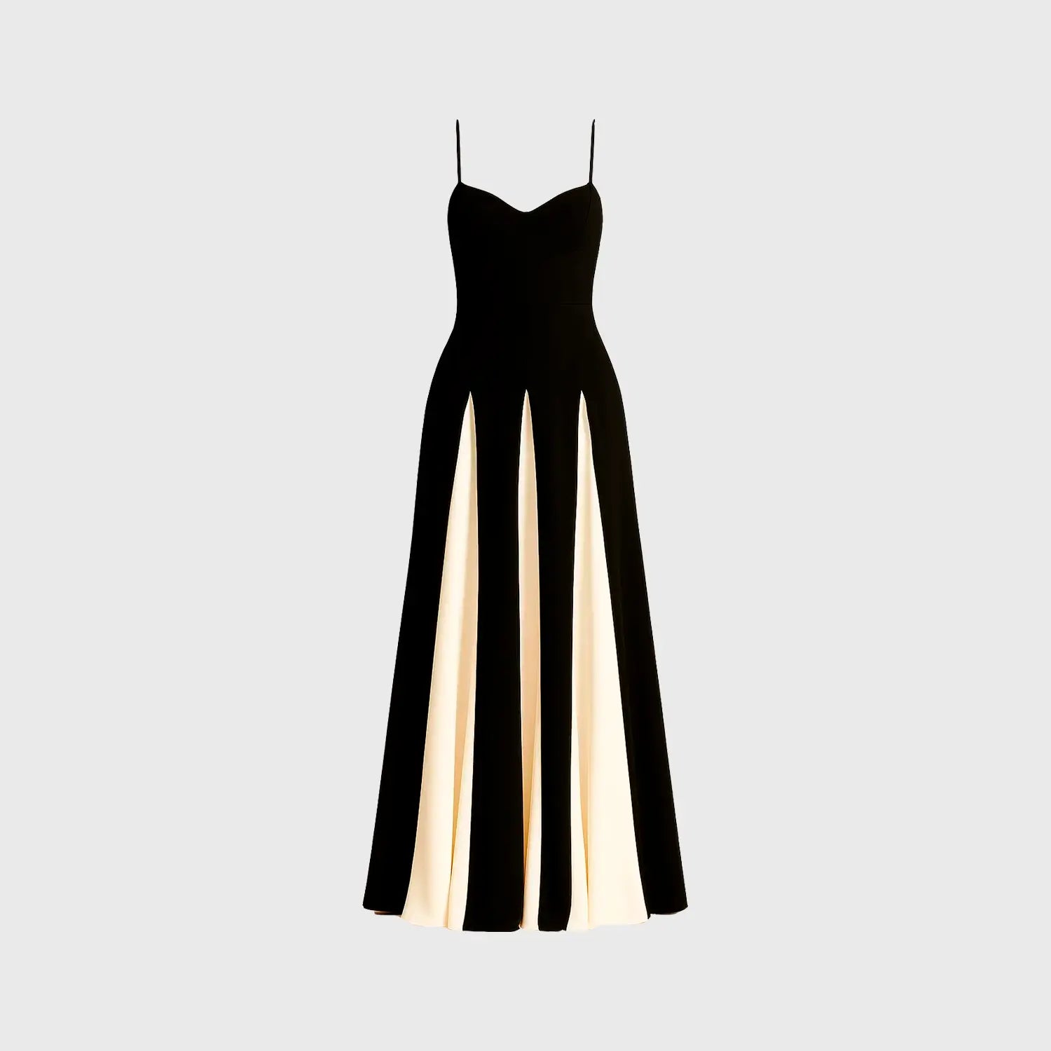 Vestido Maxi Preto e Branco - Elegance