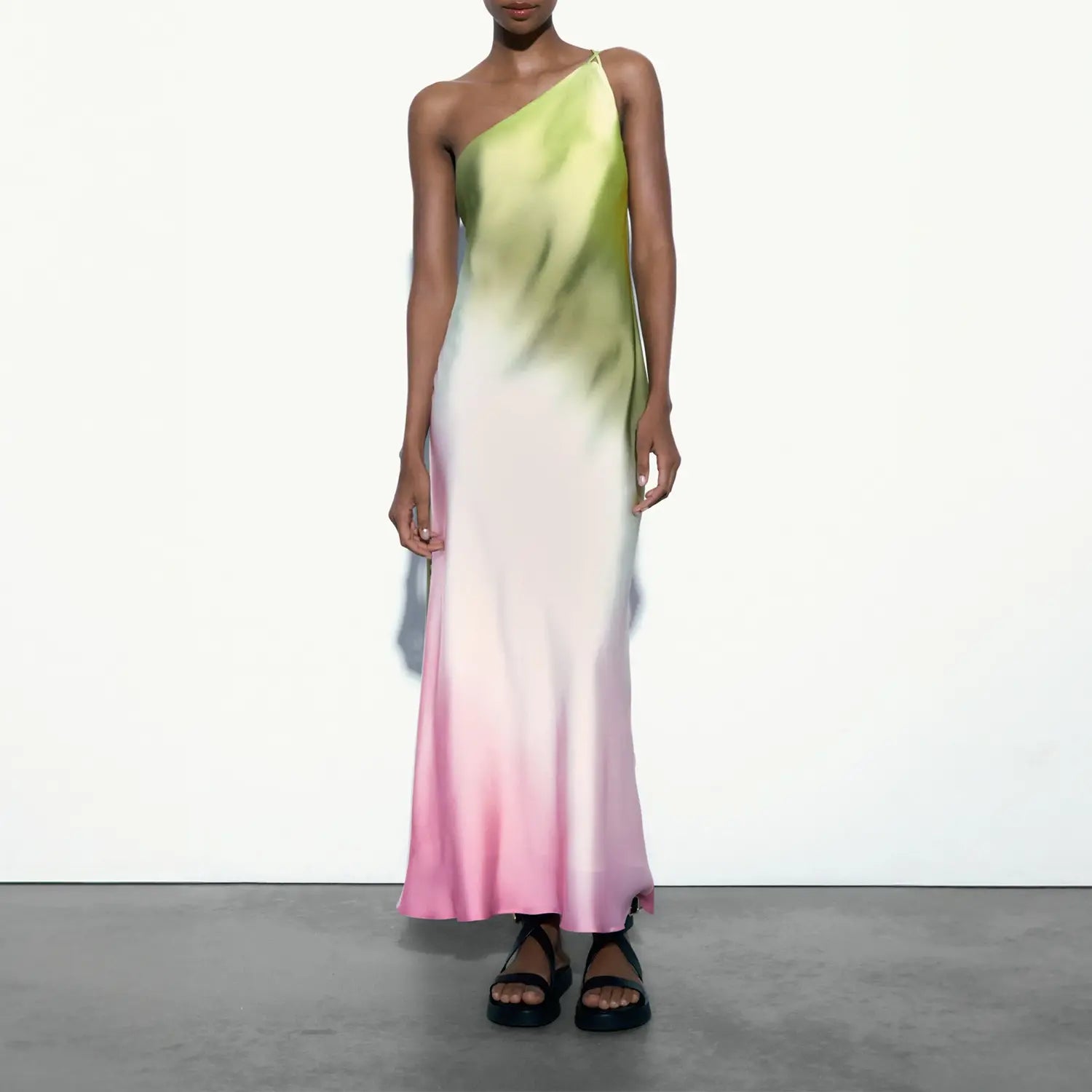 Vestido de Cetim Tie-Dye - Vienna