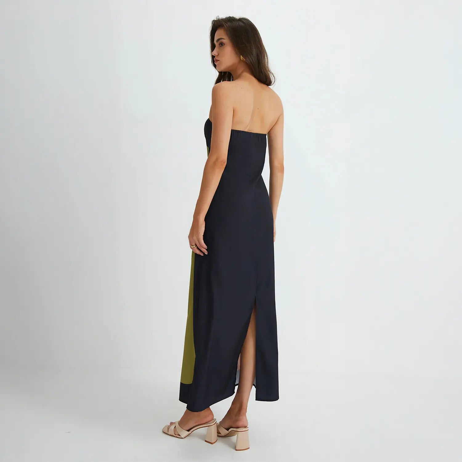 Vestido Longo Aquarelado - Cannes