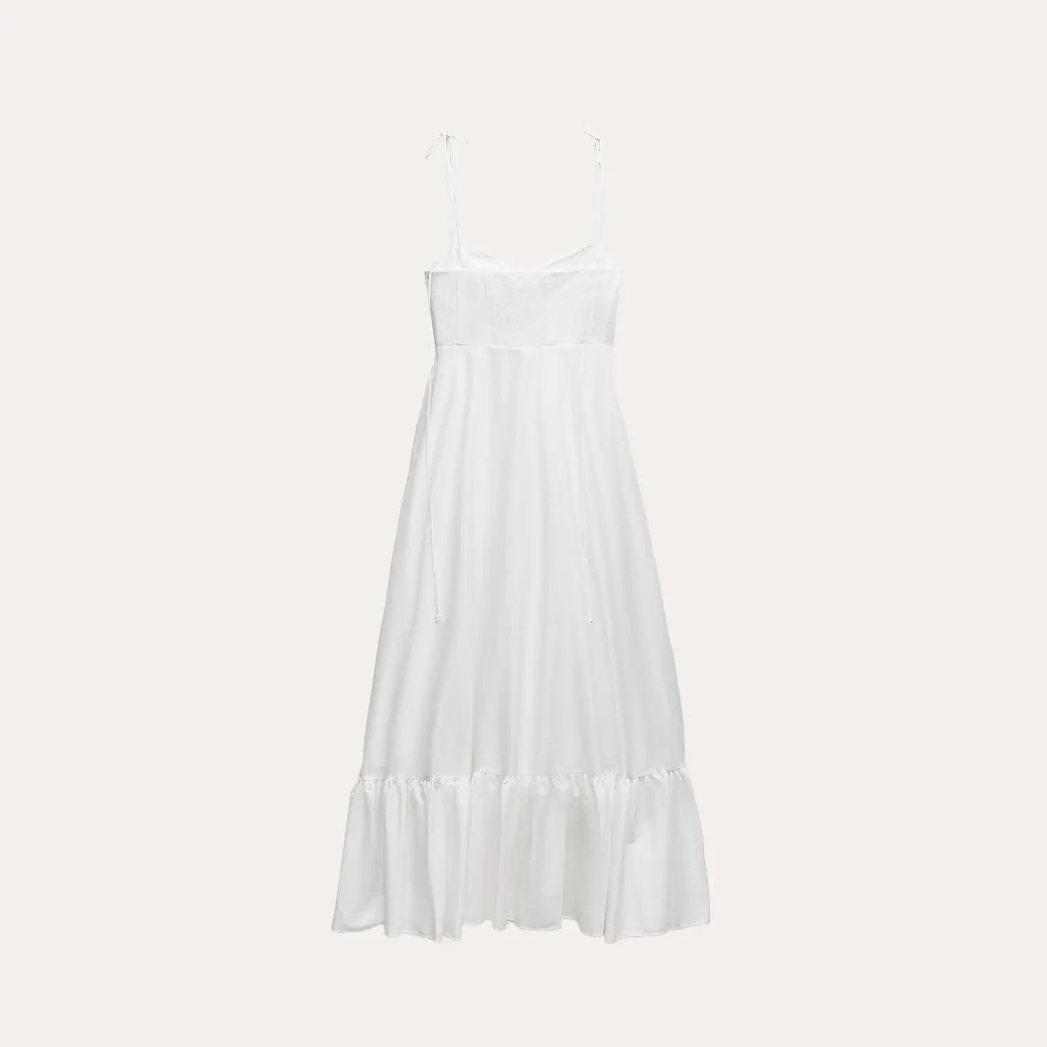 Vestido Longo com Alças de Laços - St. John