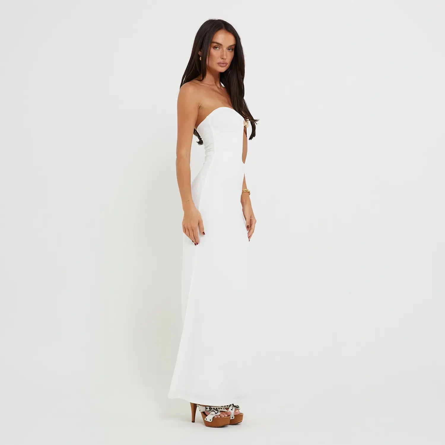 Vestido Maxi Recortado - Cèline