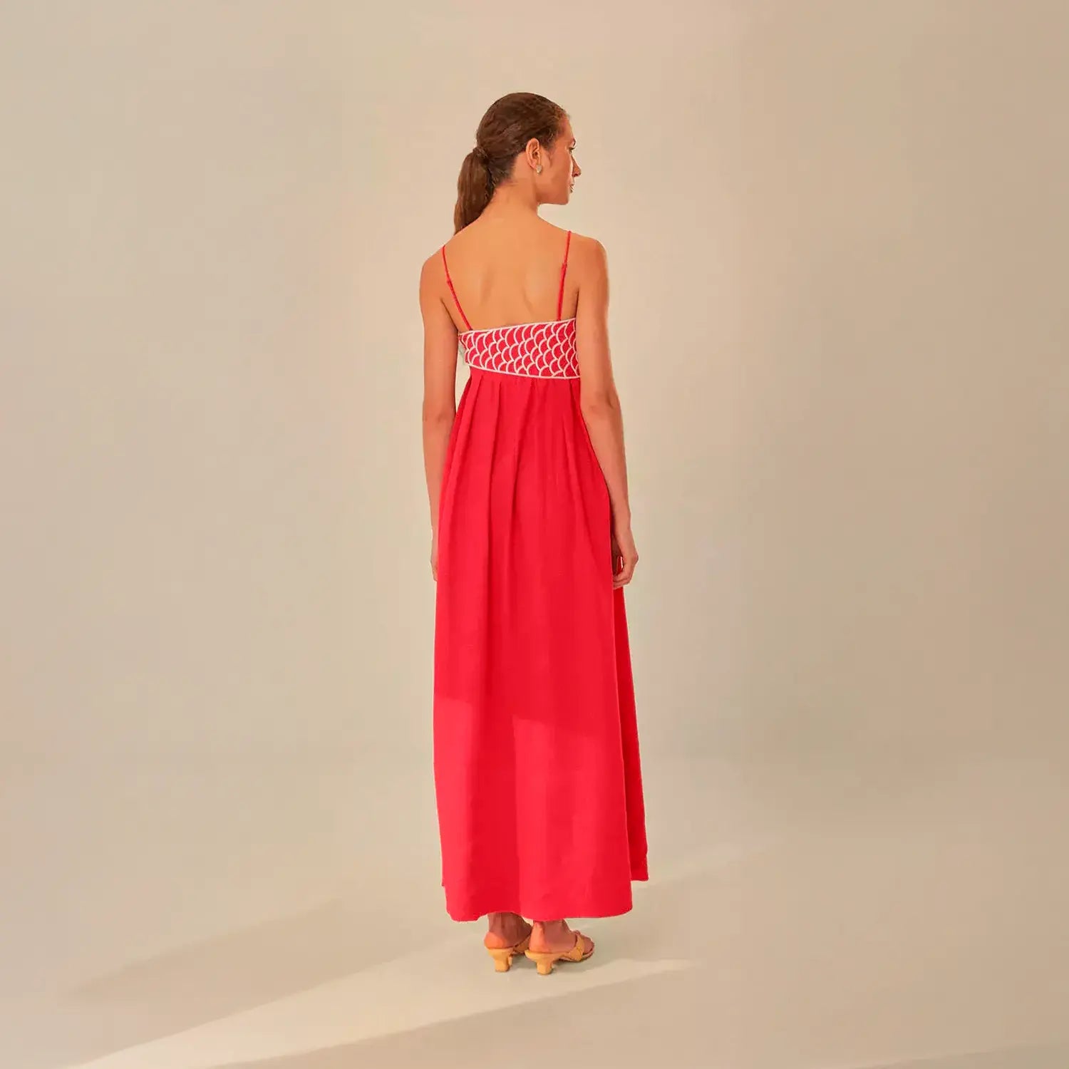Vestido Maxi Red Fish
