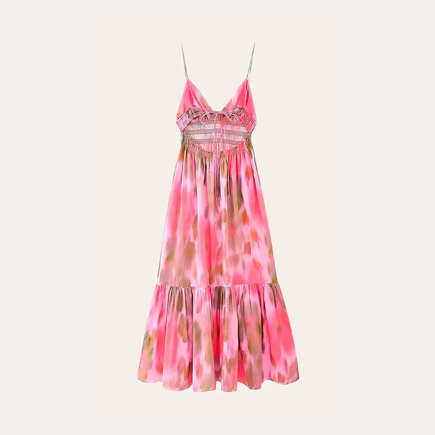 Vestido Rosa Estampado - Fóglia