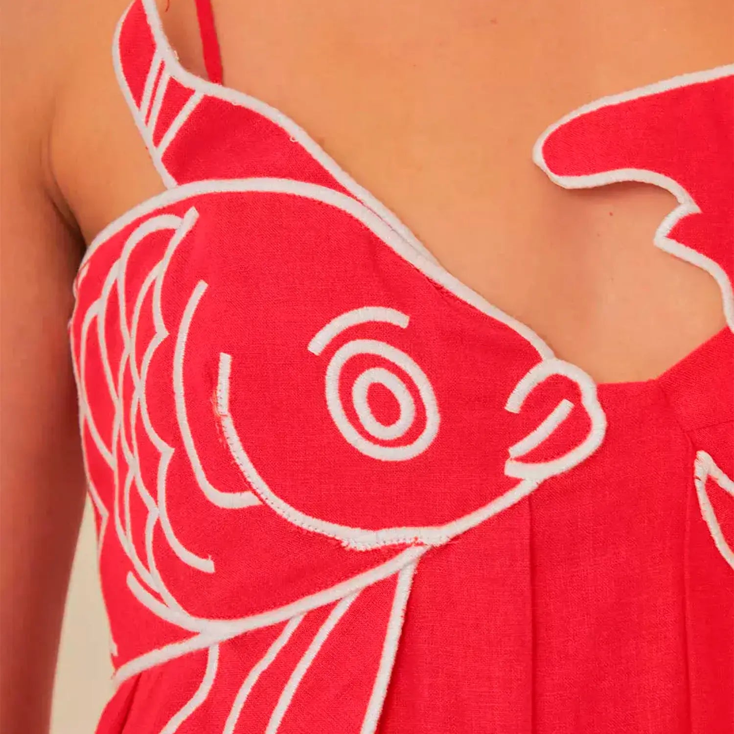 Vestido Maxi Red Fish