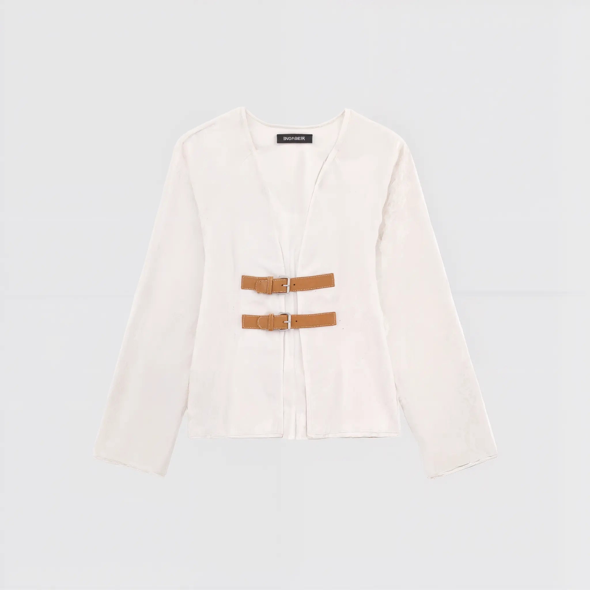 Jaqueta com Fecho de Couro Avignon Buckle