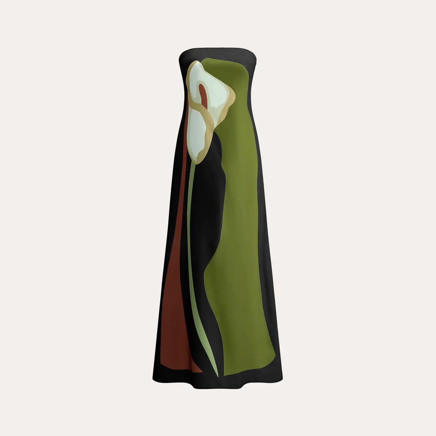 Vestido Longo Aquarelado - Cannes