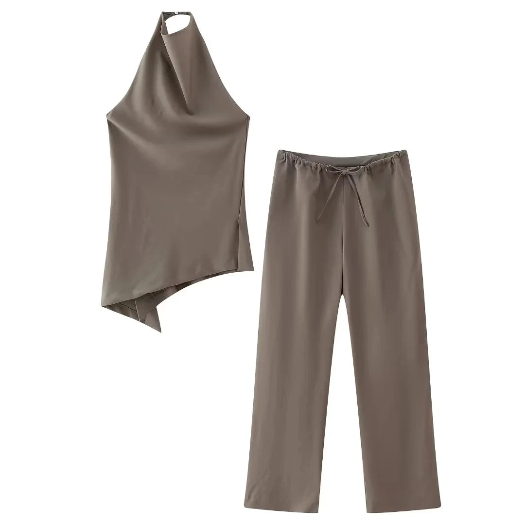 Conjunto de Blusa e Calça Vintage - Mallorca